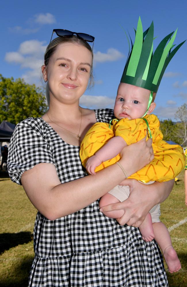 Rollingstone Pineapple Festival 2024. Alex Garland with Murphy, 3 months. Picture: Evan Morgan