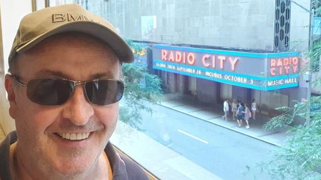 Chris Smith outside Radio City in New York. Picture: Twitter