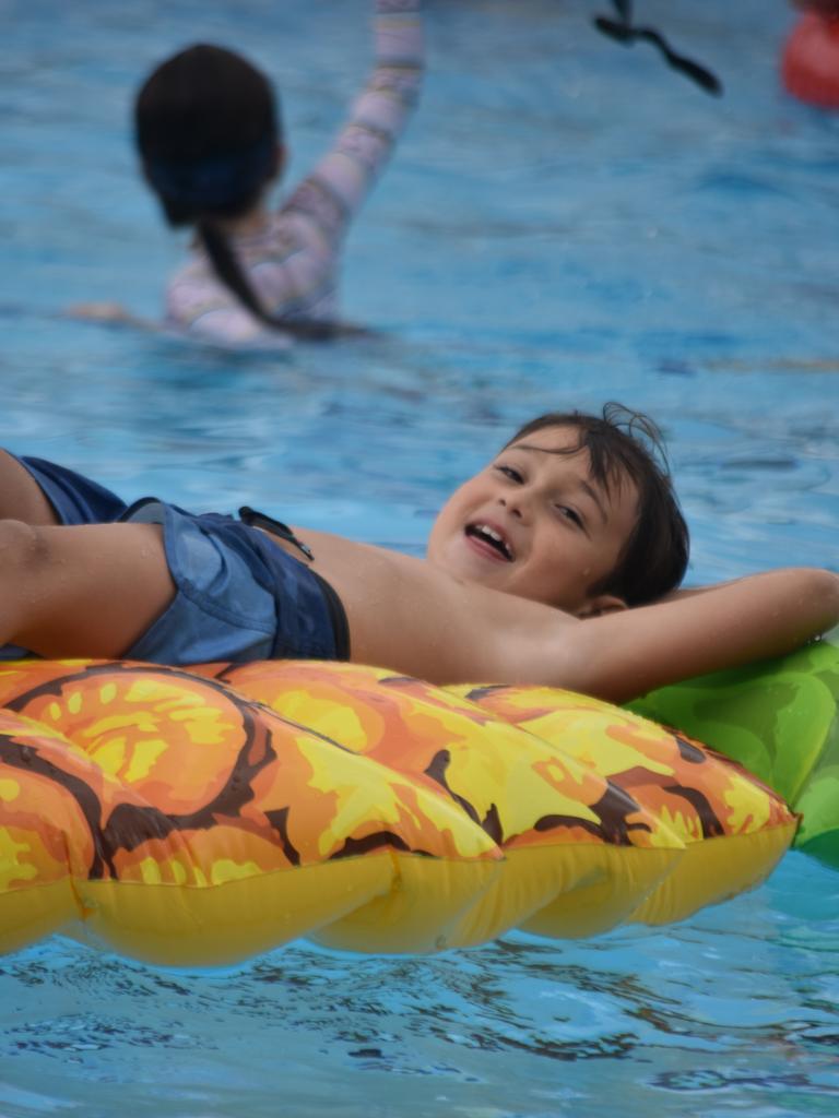 PARTY TIME: There were plenty of splatters and splashes at Dalby's pool party on Saturday afternoon.