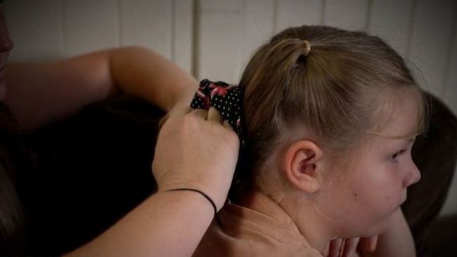 Eadie's bully was revealed by a secret recording item in her hair tie. Picture: Supplied