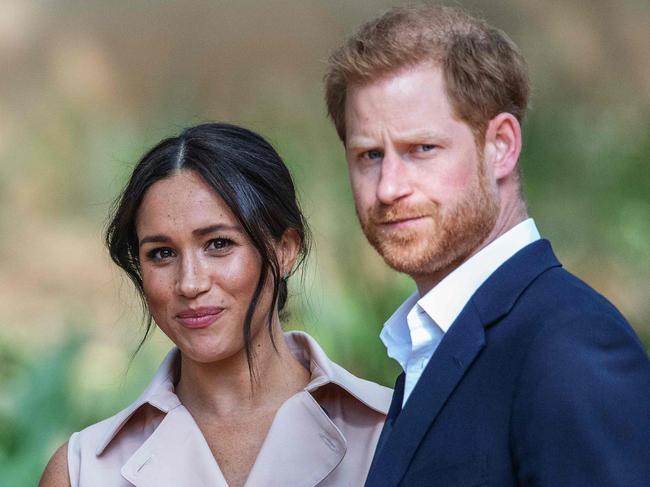 Prince Harry’s deepest fear is that his wife, Meghan, is under the same pressures experienced by his late mother, Diana. Picture: Michele Spatari/AFP