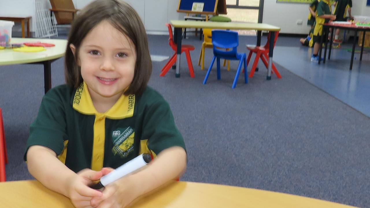 Prep students at Yarraman State School did arts and crafts.