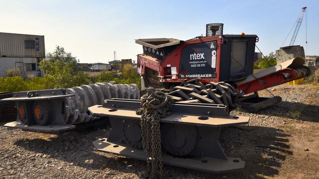 One of these cartridges can be used to shred 11 truck tyres in four minutes. Picture: Sierra Haigh