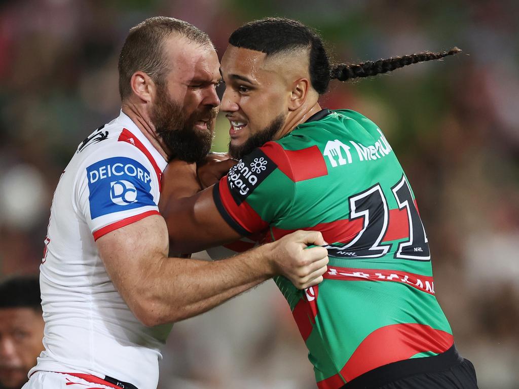 Keaon Koloamatangi believes Souths can challenge for the premiership. Picture: Getty Images