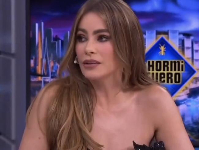 Sofia Vergara became increasingly frustrated during an interview on Spanish TV.