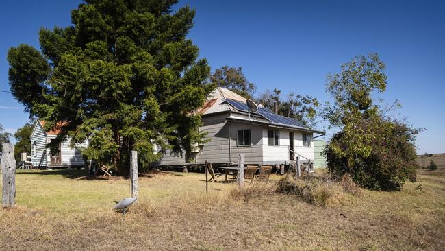 The original cottage on the property where Patrick Elliott and Tami Simpson moved to at Groomsville for a treechange, Wednesday, June 28, 2023. Picture: Kevin Farmer