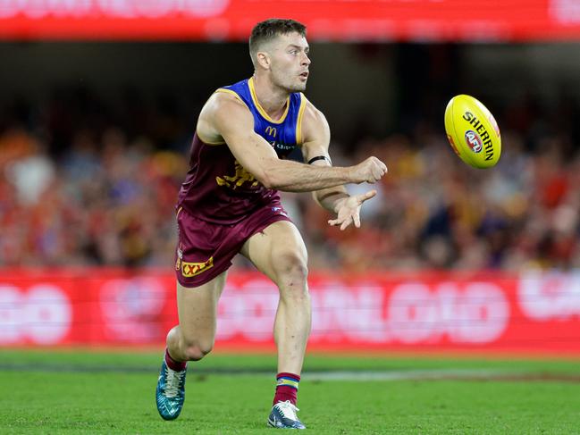 Josh Dunkley hopes to celebrate his 150th AFL appearance with a win on Saturday. Picture: Russell Freeman/AFL Photos via Getty Images