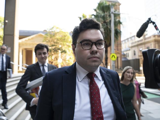 Bruce Lehrmann walks out court in Sydney last week. Picture: NCA NewsWire/ Flavio Brancaleone