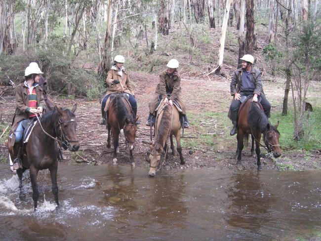 Horseriding is a popular activity in the Snowy Mountains during the warmer months. Picture: Linda Silmalis