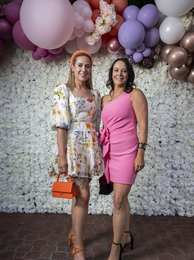 Steph Stacey and Frances Mackenzie. Hobart Cup 2024. Picture: Caroline Tan