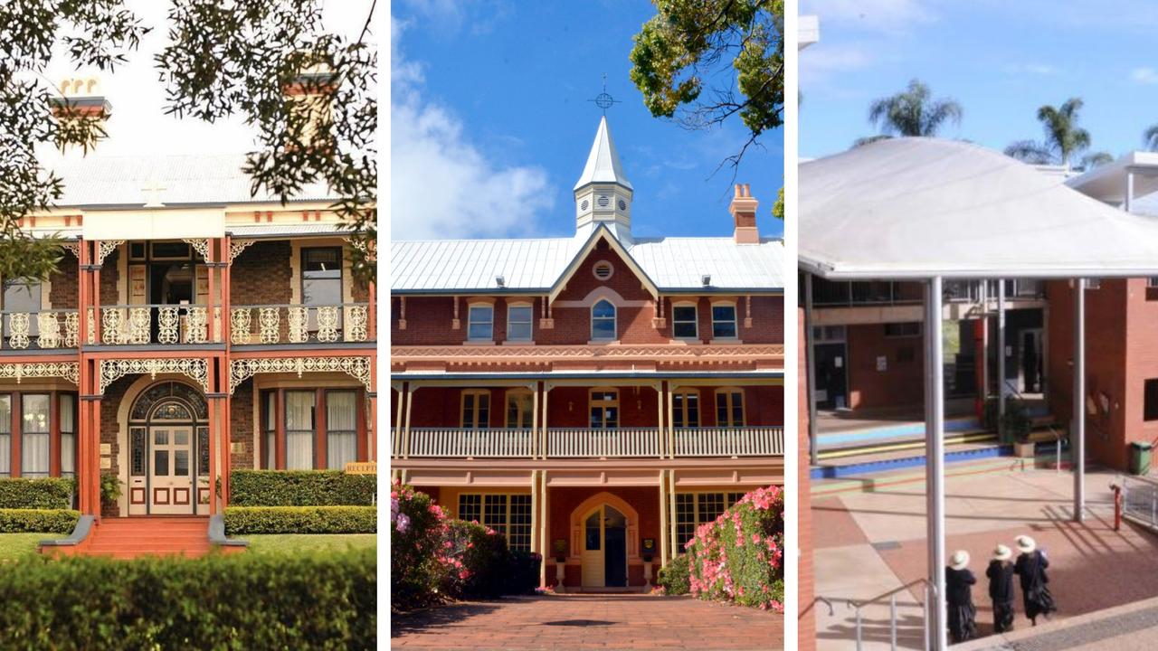 From left: Concordia Lutheran College, Toowoomba Grammar and Fairholme College.