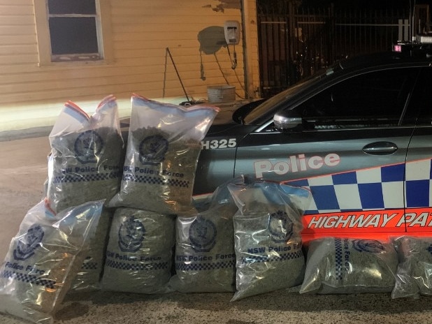 NSW police have charged a 24-year-old woman after 73 kilograms of cannabis were allegedly found in a truck she was travelling in. Picture by NSW Police via NCA NewsWire.