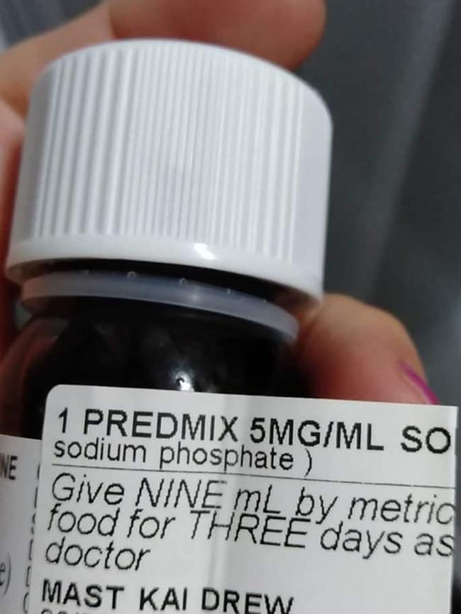 Mikaela Drew says Chemist Warehouse wrote a dosage for her seven-month-old son which would have given him eight times the recommended medicine.