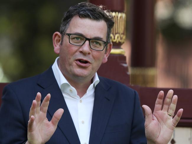 Premier Daniel Andrews will detail his road map out of lockdown on Sunday. Picture: NCA NewsWire / David Crosling