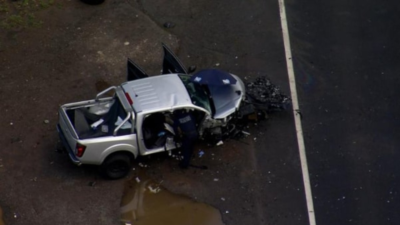 A 4WD ute was involved in the accident. Picture: 7 NEWS