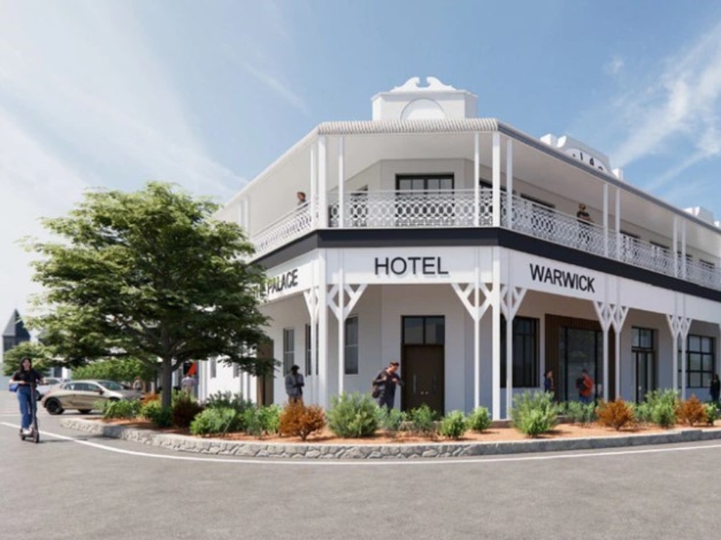 Palace Hotel, at Warwick, could get a facelift. (Photo: Think Tank Architects)