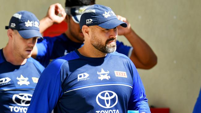 Cowboys coach Todd Payten has plenty of work to do to turn North Queensland’s fortunes around. Picture: Alix Sweeney