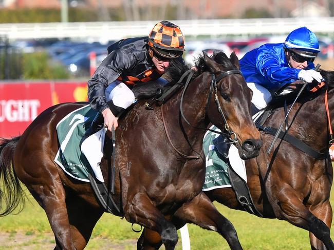 Benedetta wins the Cockram Stakes at Caulfield in September last year. Picture: Pat Scala-Racing Photos)