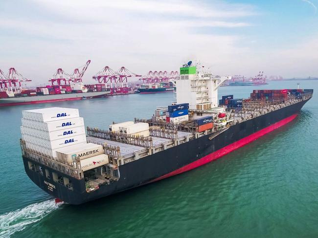 China's export growth slowed last month weighed down by slowing global demand and trade tensions with the U.S. PHOTO: STR/AGENCE FRANCE-PRESSE/GETTY IMAGES