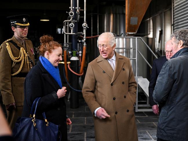 King Charles had a wonderful time at the brewery. Picture: Getty Images