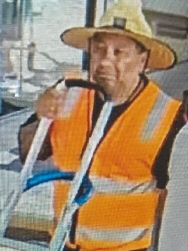 The man police are looking for in relation to the alleged theft.