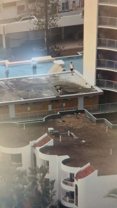 The Sands Apartments Surfers Paradise roof jumpers