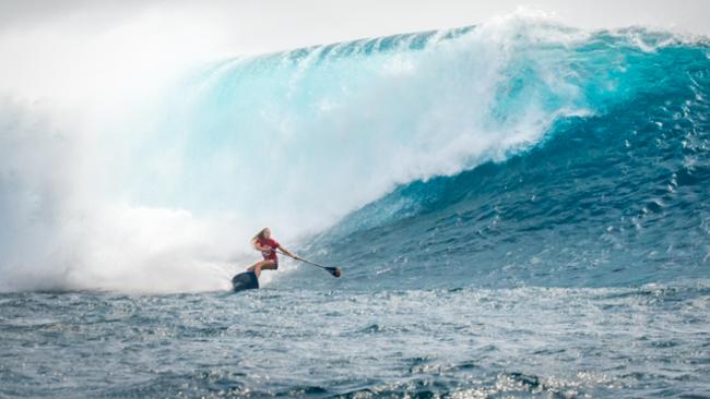 Izzi Gomez from the US competing at Cloudbreak. Pic: ISA/Sean Evans