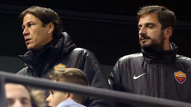 A.S. Roma coach Rudi Garcia watches the St Kilda v Richmond game at Etihad Stadium. Picture: Robert Cianflone/Getty Images