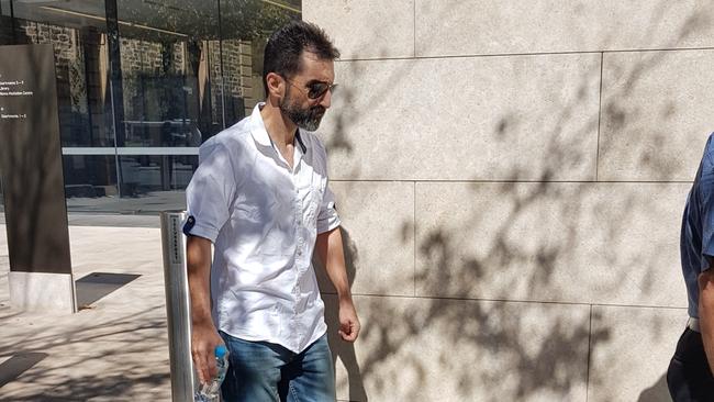 Payam Saadat leaves the Supreme Court. Picture: The Advertiser