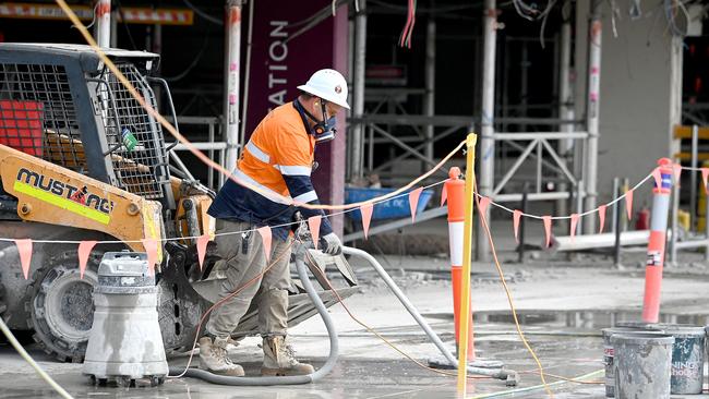 Among measures Hutchies has taken to cope with the market situation was a decision to hire 500 tradies directly onto the payroll in the past 18 months to ensure they had the skills needed. Picture: John Gass