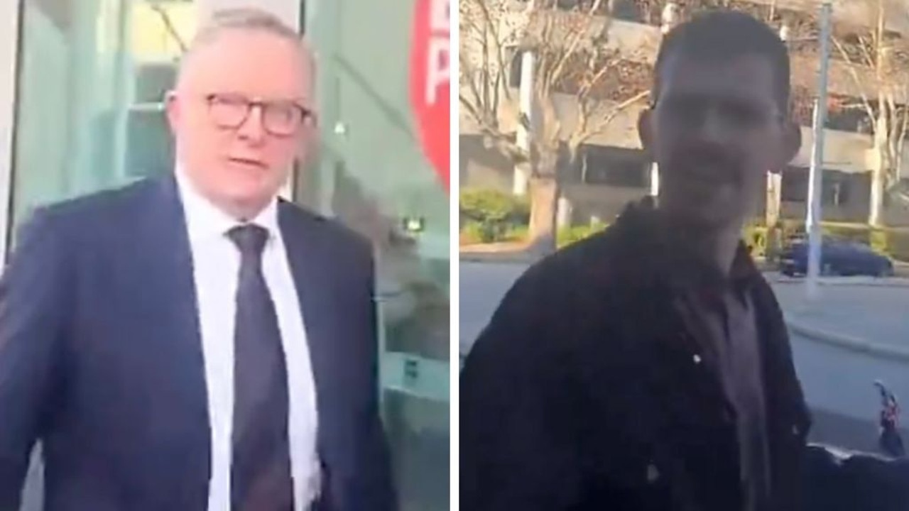 ‘Are you toxic?’ Anthony Albanese heckled by a man on the street over gas industry royalties and tax income