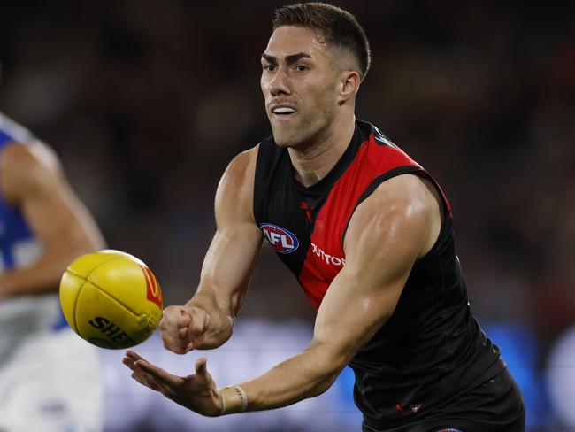 Jade Gresham‘s injury could hand Essendon a piece of unwanted history. Picture: Michael Klein