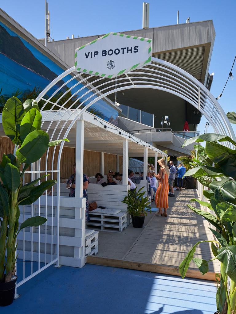 Beach Party VIP Booths at the Adelaide Cup at Morphettville Racecourse, Monday, March 8, 2021. Picture: MATT LOXTON