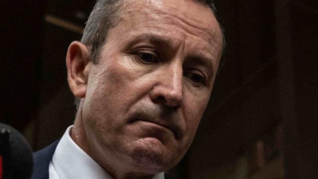 SYDNEY, AUSTRALIA - NewsWire Photos March 7, 2021: Western Australia Premier Mark McGowan speaking to media outside the Federal Court, Sydney. Picture: NCA NewsWire / James Gourley