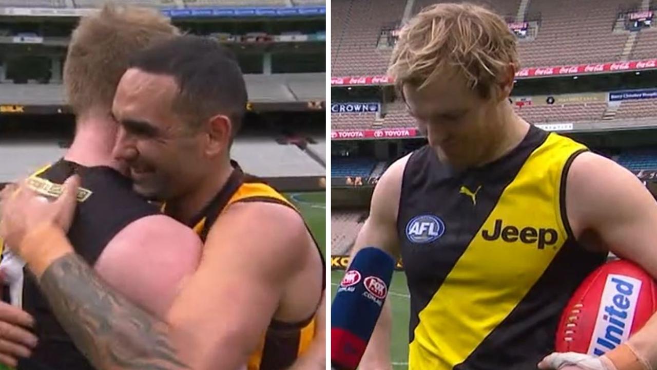 There were tears flowing after Richmond's draw with Hawthorn.