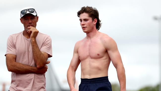 CAIRNS, AUSTRALIA - JULY 13: Sprinter Rohan Browning is seen training during an Athletics Australia training camp at Barlwo Park on July 13, 2021 in Cairns, Australia. (Photo by Kelly Defina/Getty Images)