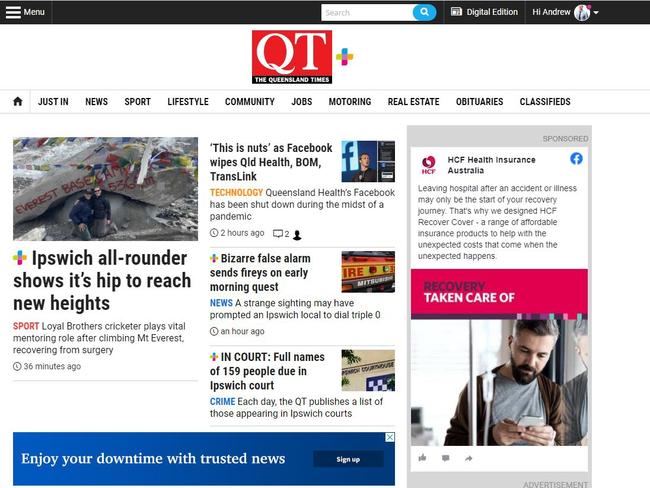 The QT homepage has easy links to most of our content along the top navigation bar, but if you are lost, try the menu icon at the top left.