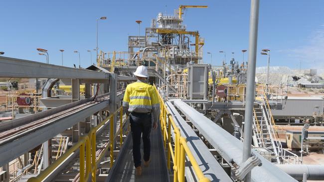 The processing plant at Pilbara Minerals Pilgangoora lithium mine. Picture: Carla Gottgens