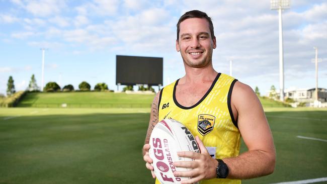 Sunshine Coast Falcons under-17 head coach Tim Baldwin. Picture Patrick Woods.