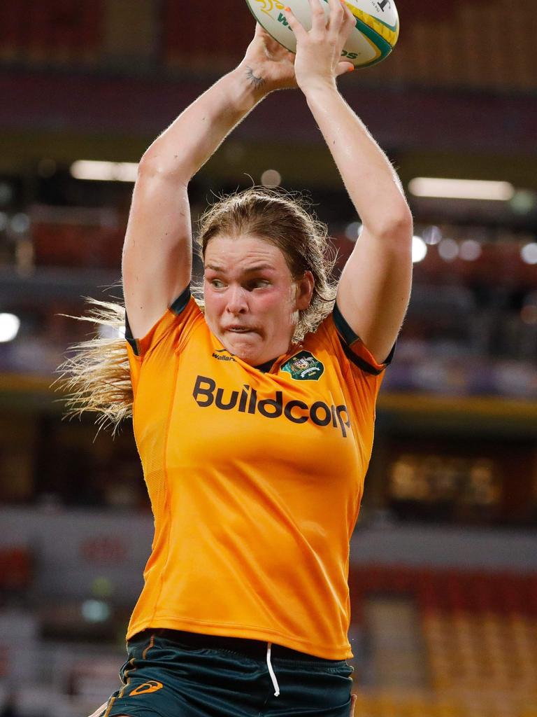 Nearly every current Wallaroos player (Kaitlan Leaney pictured) shared the open letter.