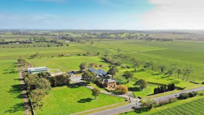 An aerial image of the Penny's Hill Estate winery site as it currently looks. Picture: Supplied