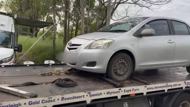 Vehicle removed from tractor-slasher death scene