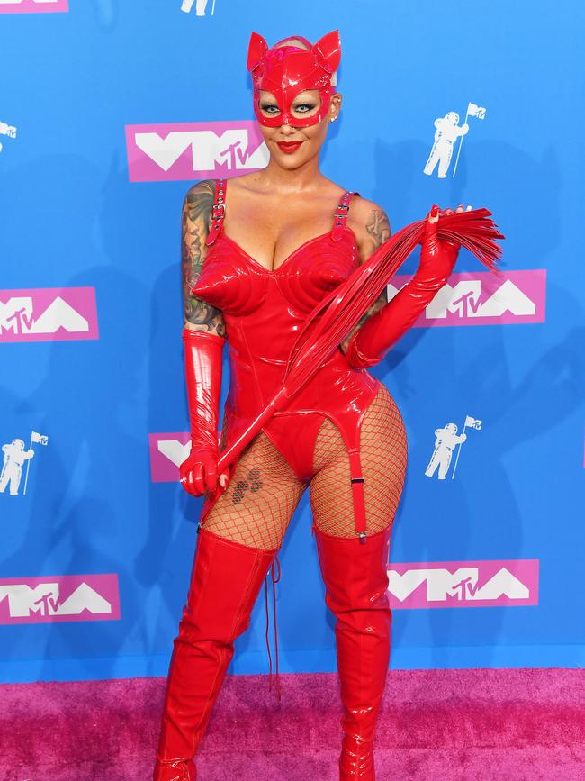 Red hot Amber Rose. Picture: Getty