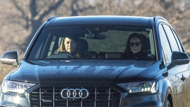 Carole Middleton was spotted driving a car with the Princess of Wales in the passenger seat in Windsor. Picture: Backgrid