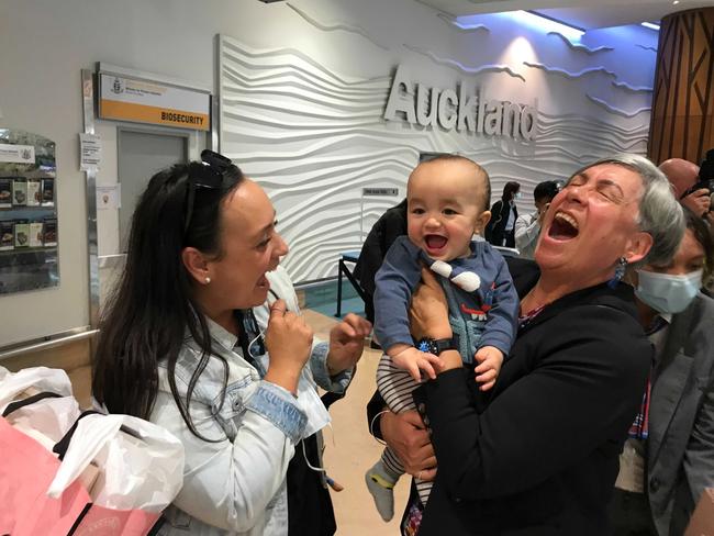 Families have been reunited after the trans-Tasman bubble opened. Picture: Michael Neilson/New Zealand