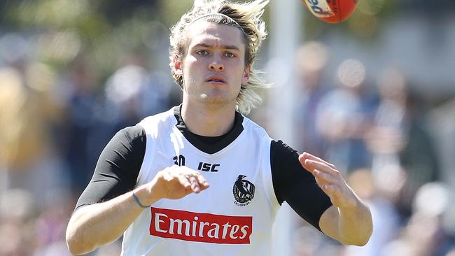 Darcy Moore managed just seven matches in an injury-riddled season. Picture: Michael Klein