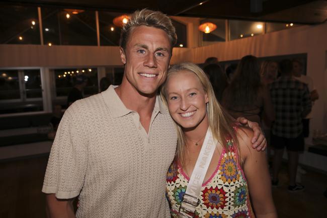 <p>Matt Bevilacqua and Brielle Cooper. The Pulse for Shaw and Partners Shannon Eckstein Ironman Classic awards evening at Northcliffe Surf Lifesaving Club Saturday the 11th of February. Picture: Marcelo Lang</p>