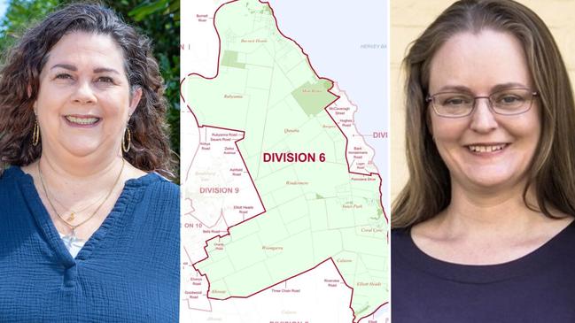 Community advocate Carmen McEneany (left) has announced her intention to run against Division 6 incumbent councillor Tanya McLoughlin (right) in the March 2024 Bundaberg council election.