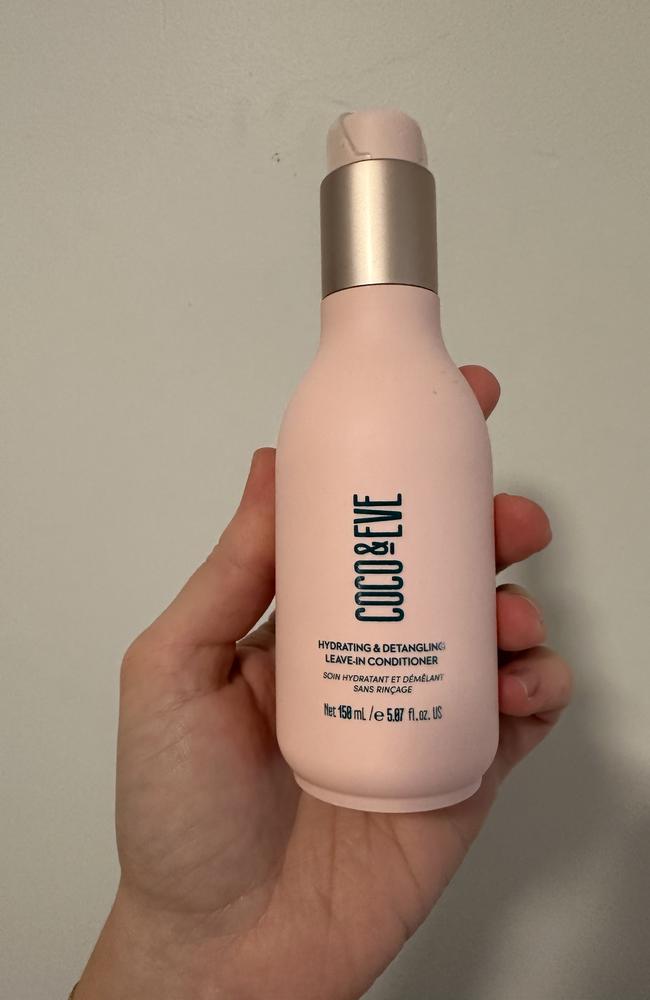 Coco &amp; Eve Like A Virgin Hydrating &amp; Detangling Leave-In Conditioner. Picture: news.com.au/Philippa Tonkin.