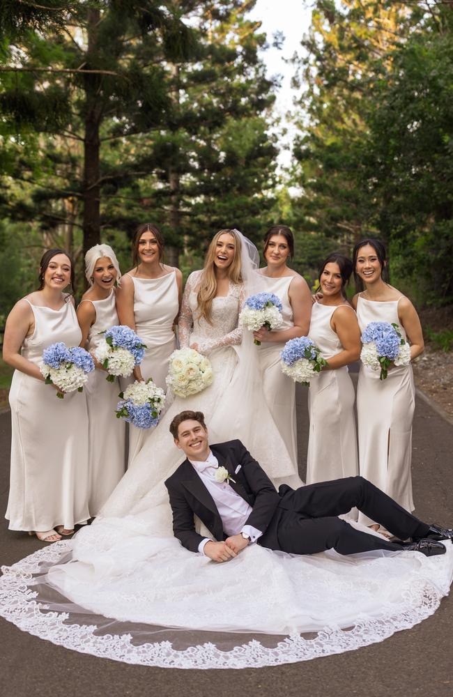 The wedding of Billie Bridger and Angus Higgins. Picture: Cassandra Ladru